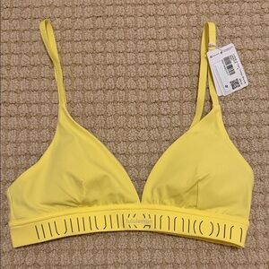 lululemon Yellow Triangle Bra